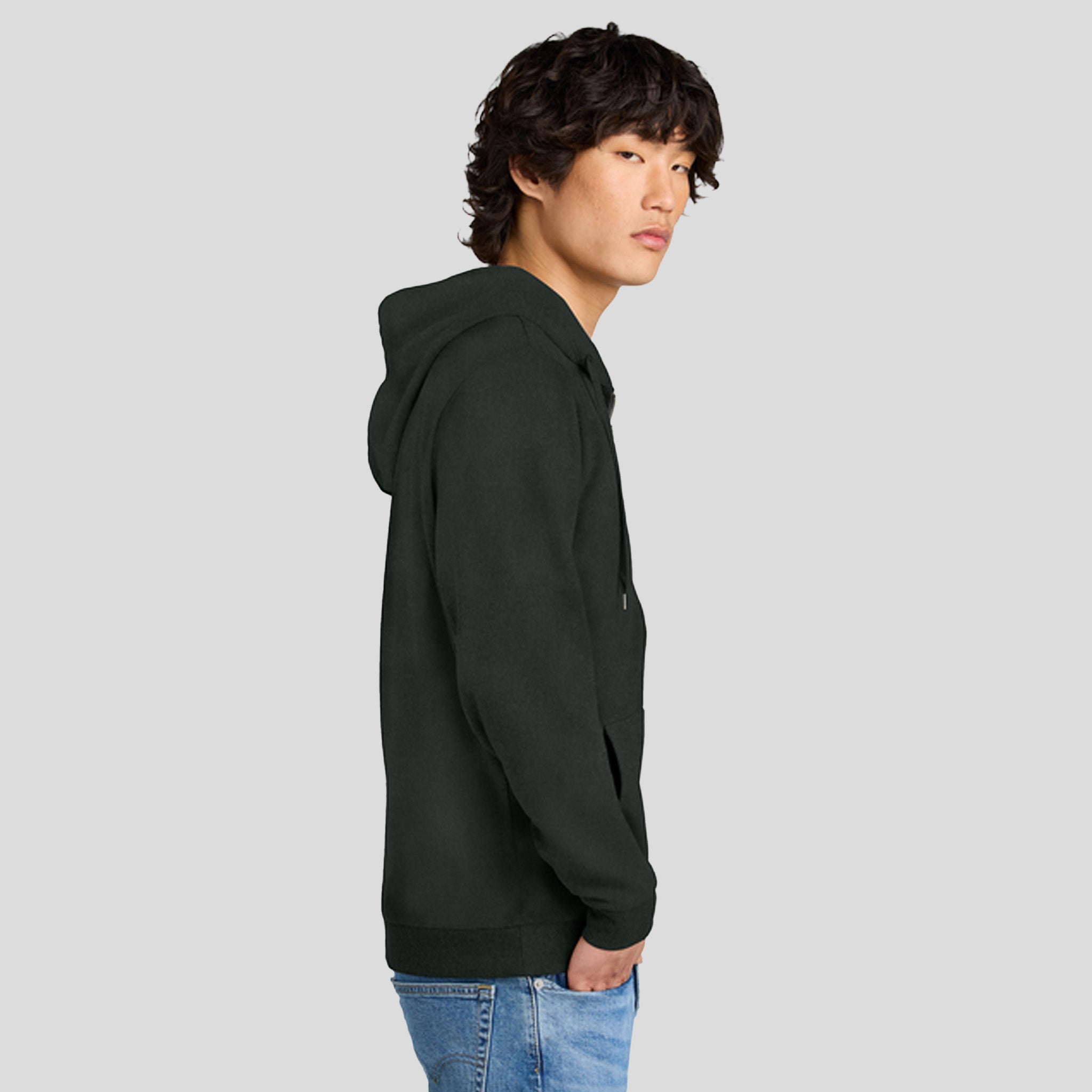 Perfect Triยฎ Fleece Full-Zip Hoodie | Deepest Grey